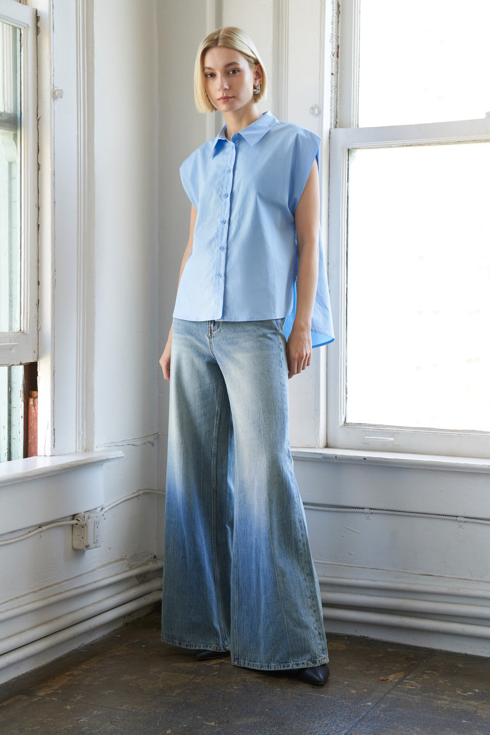 MUCH TO CELEBRATE POPLIN TOP Flying Tomato