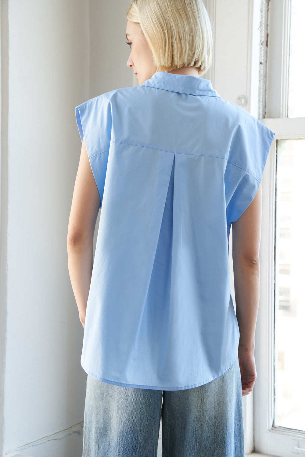 MUCH TO CELEBRATE POPLIN TOP Flying Tomato