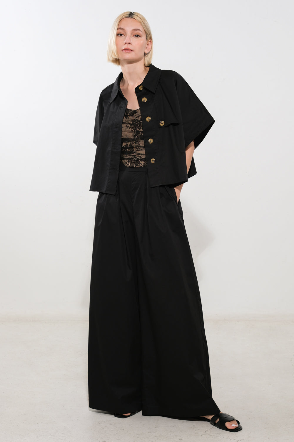 IT'S PERFECT TIMING WOVEN TOP Flying Tomato