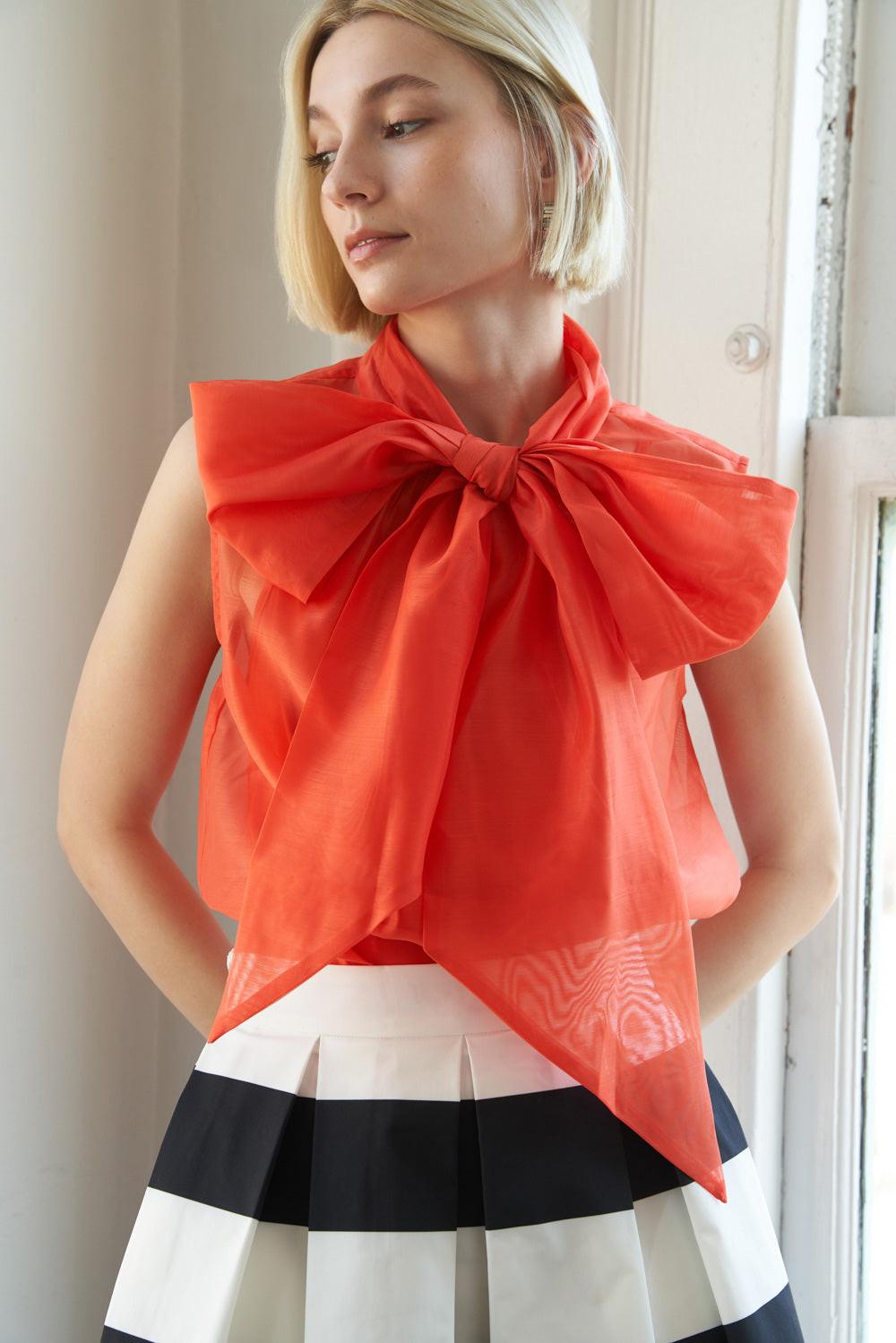 Flying Tomato Shine For Us Organza Top, a sheer and elegant women's top for sophisticated style.