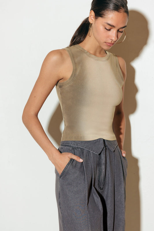 NO ONE PRETTIER KNIT TANK TOP Flying Tomato