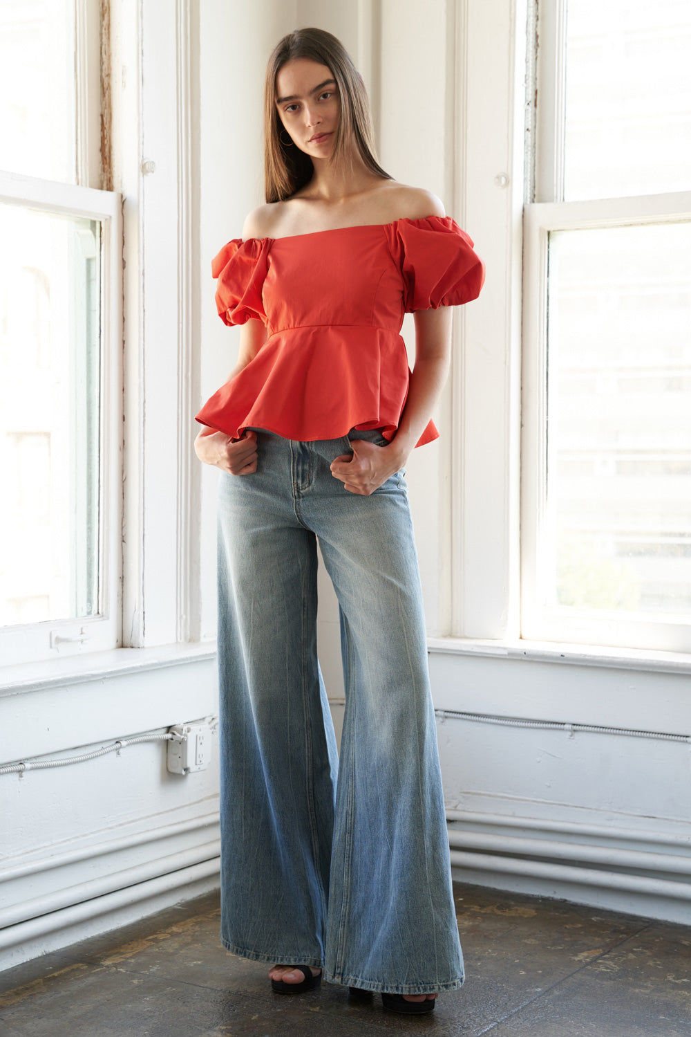 STUNNING GLORY WOVEN TOP Flying Tomato