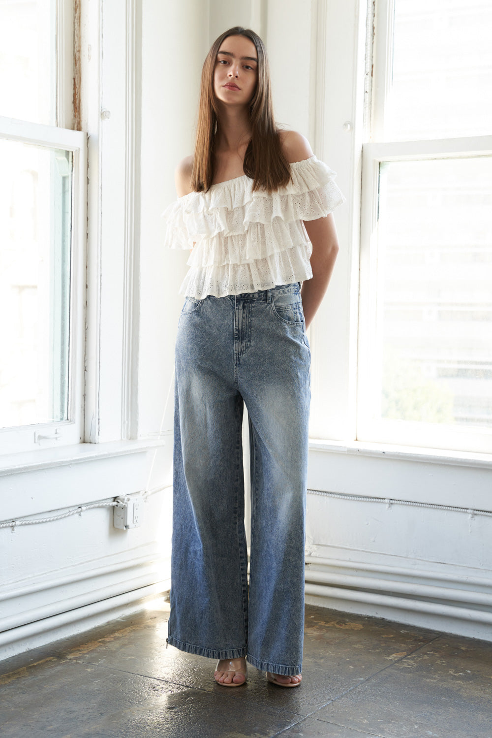 LOVELY EXISTENCE OFF SHOULDER TOP Flying Tomato