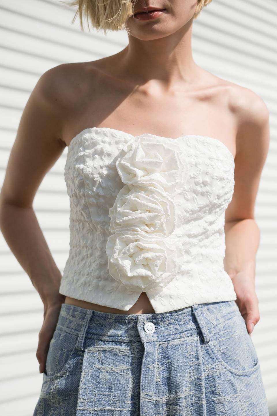 SUMMERY DARLING WOVEN TOP Flying Tomato