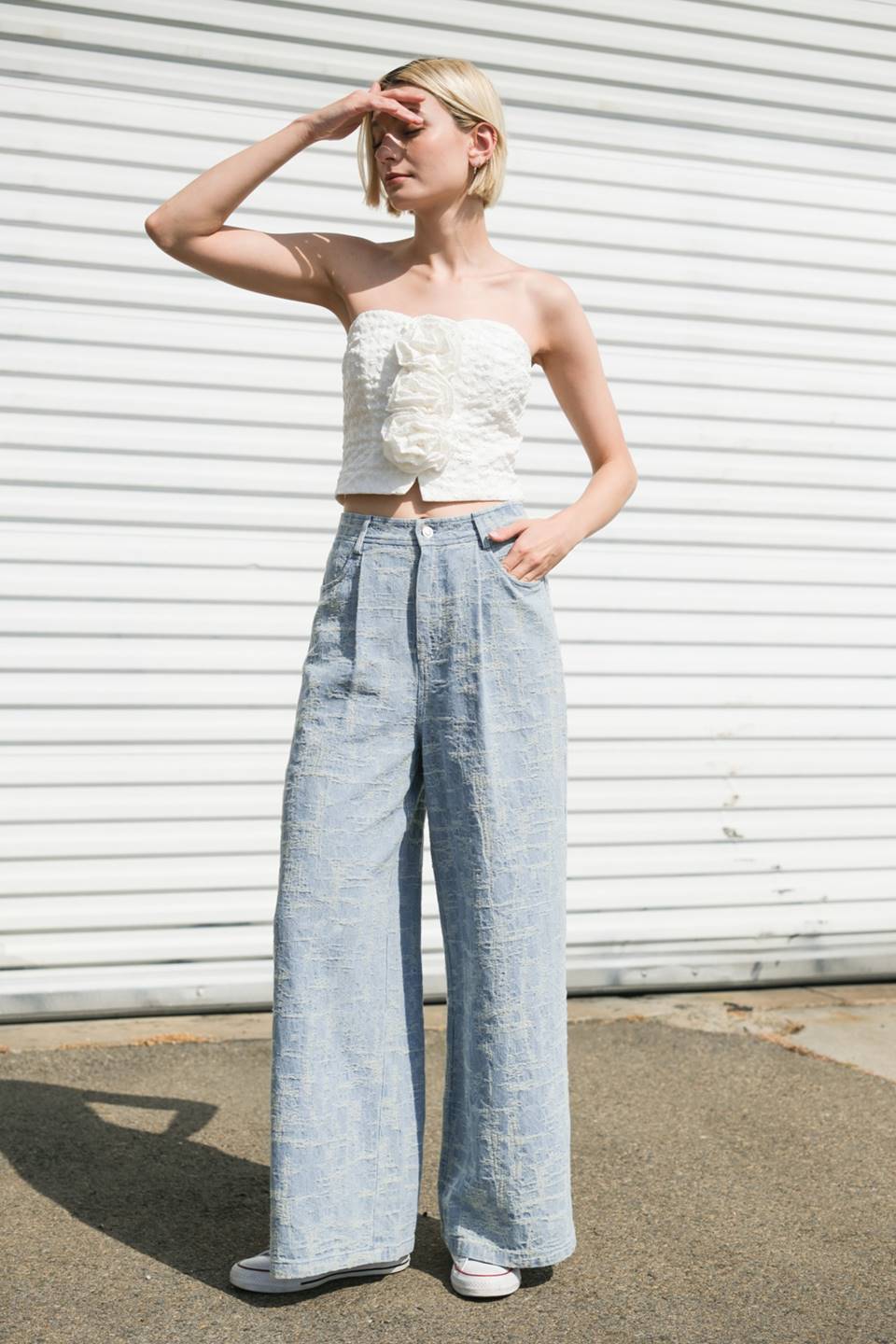 SUMMERY DARLING WOVEN TOP Flying Tomato