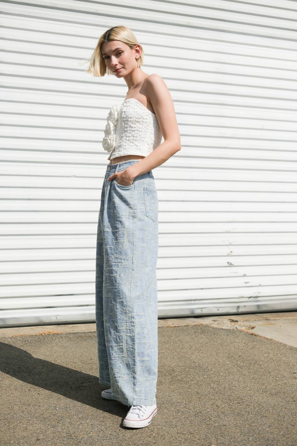 SUMMERY DARLING WOVEN TOP Flying Tomato