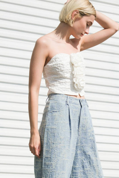 SUMMERY DARLING WOVEN TOP