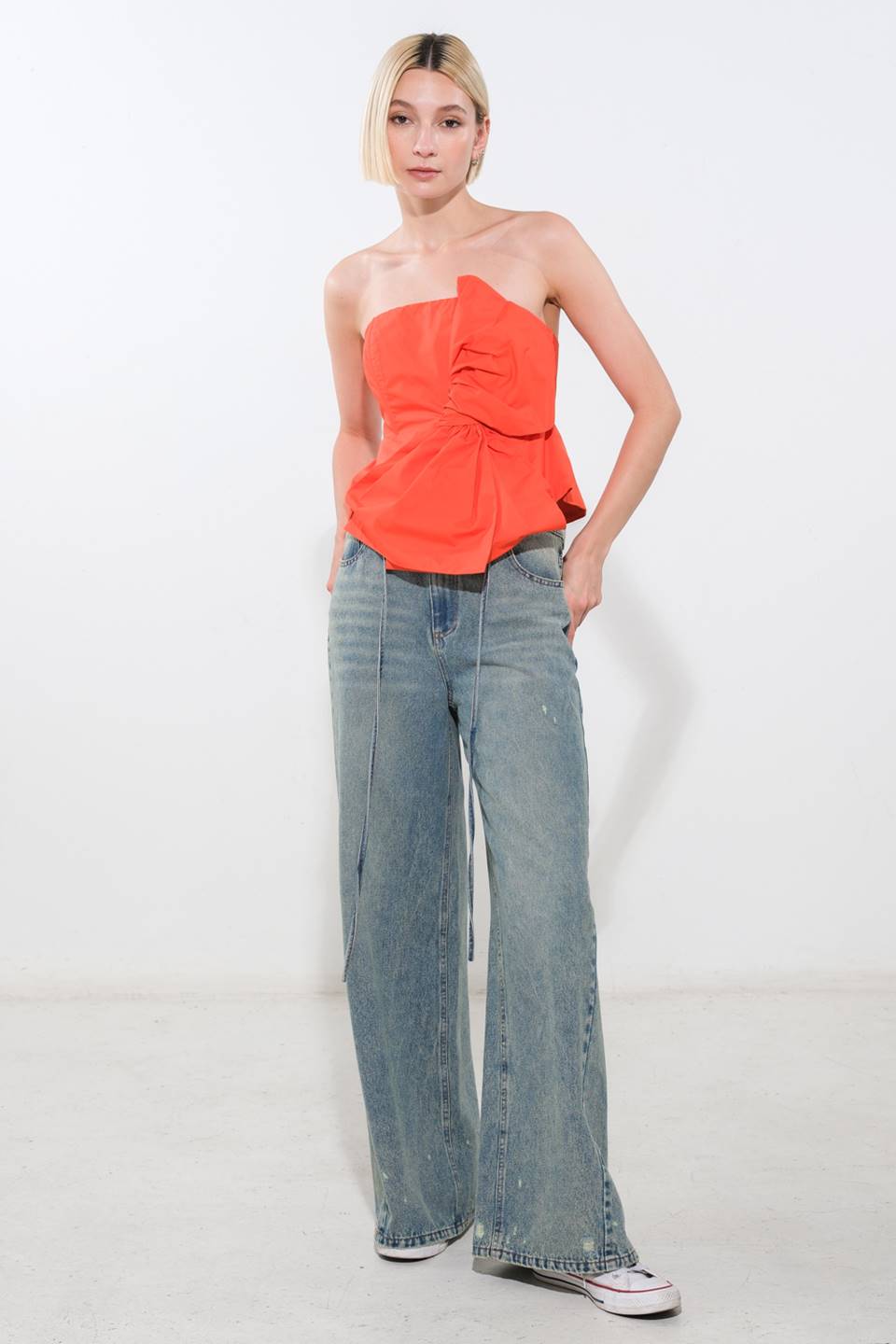 SUNSHINE SELECTION WOVEN TOP Flying Tomato