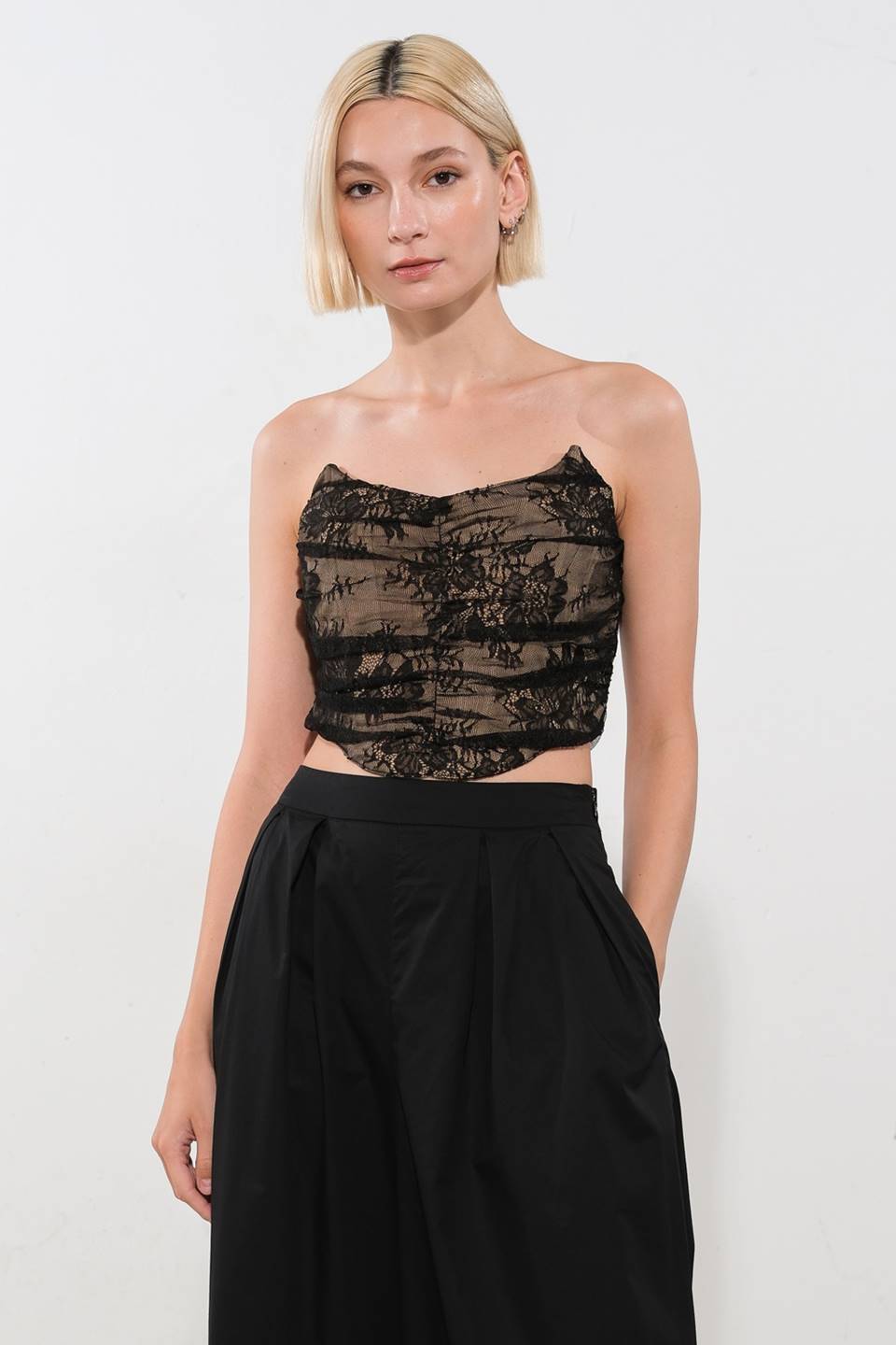 BE THE EXCEPTION LACE CROP TOP