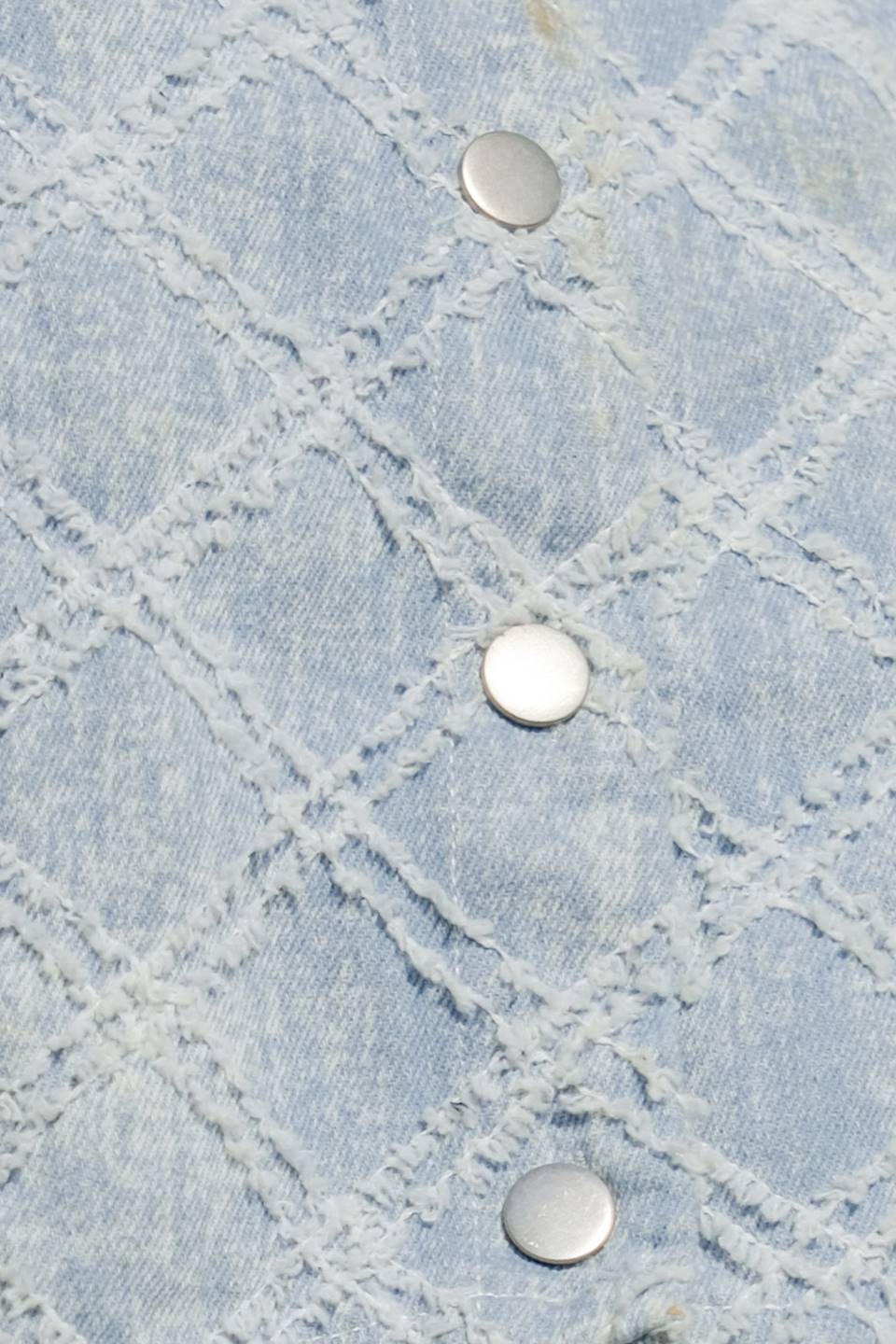 UNFOLDING CHAPTER DENIM TOP