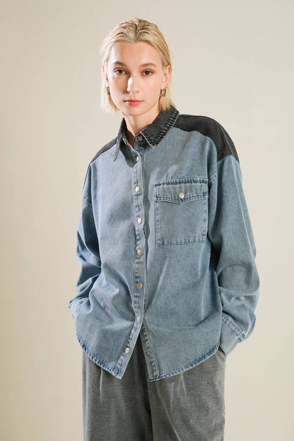 MY LOVE FOR YOU DENIM SHIRT