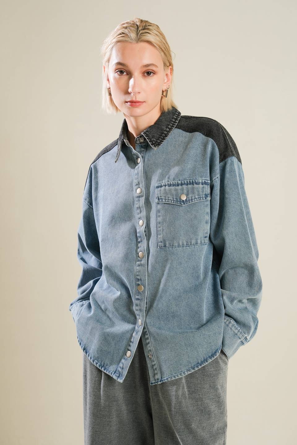 MY LOVE FOR YOU DENIM SHIRT Flying Tomato