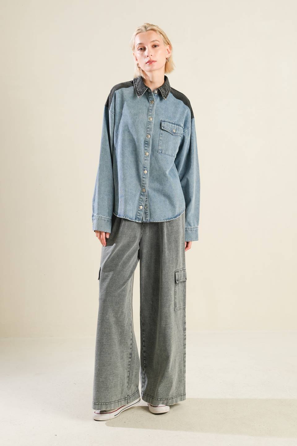 MY LOVE FOR YOU DENIM SHIRT Flying Tomato