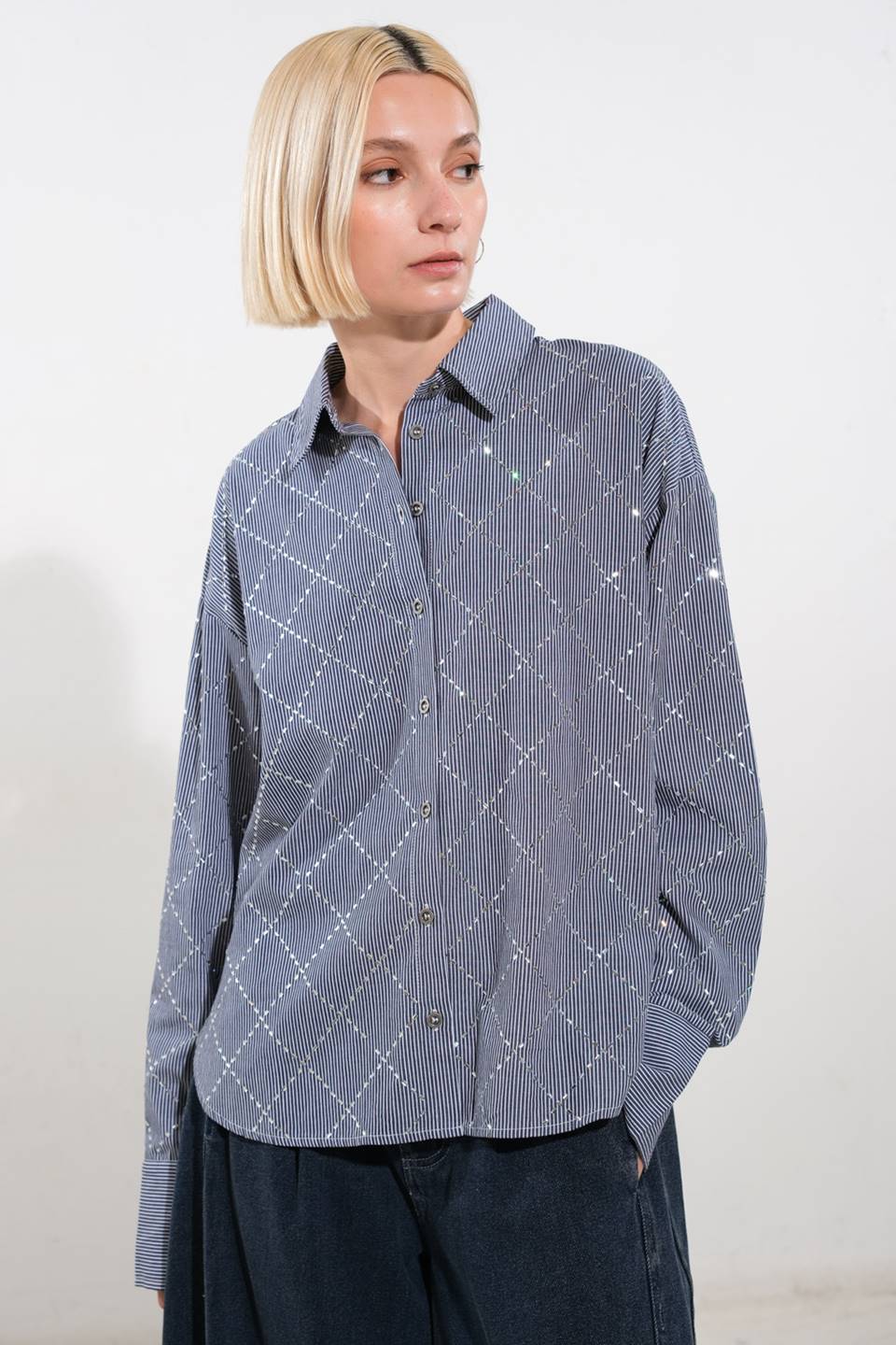 GRACEFUL APPEARANCE WOVEN TOP Flying Tomato