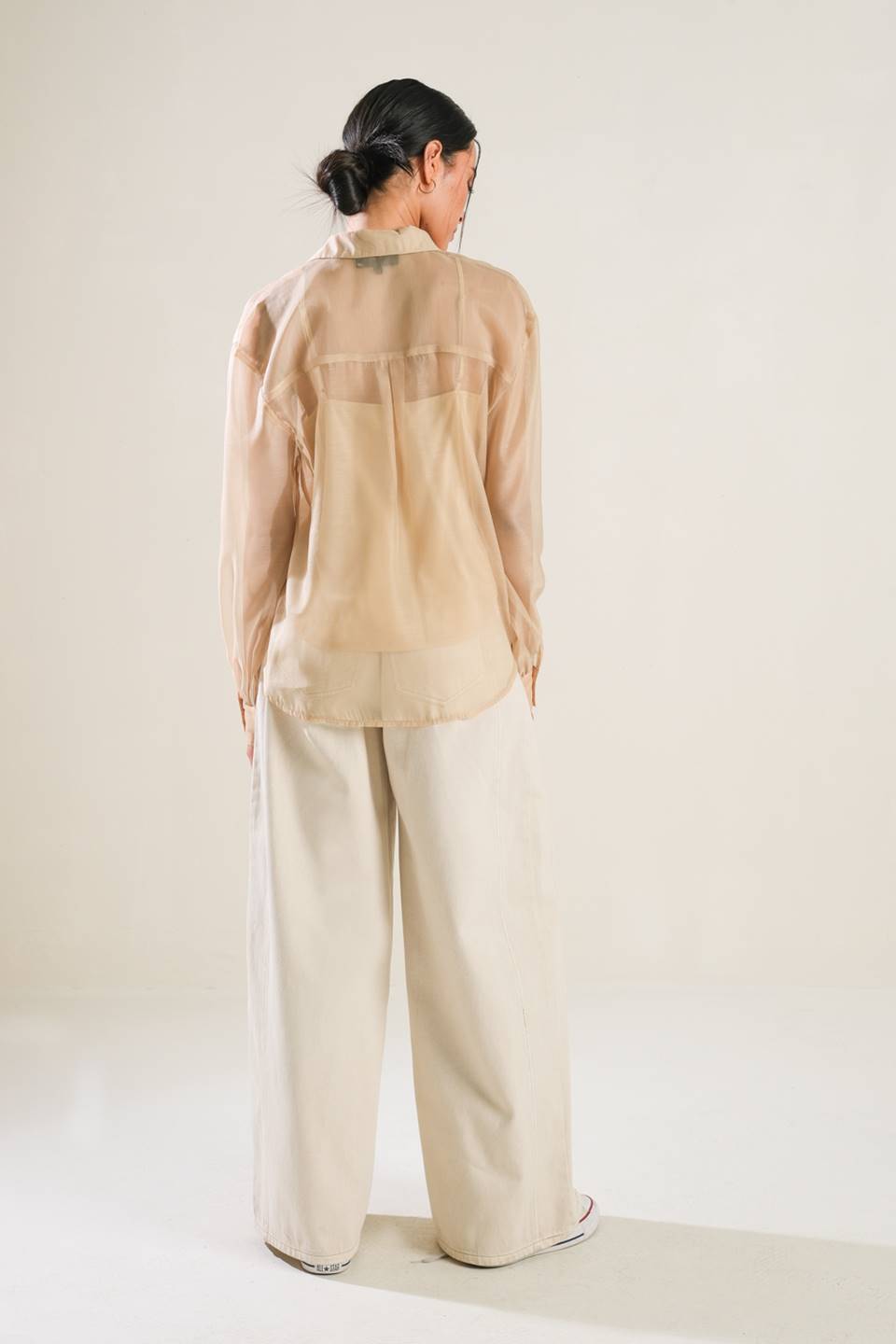 LOVE OVER FEAR ORGANZA TOP