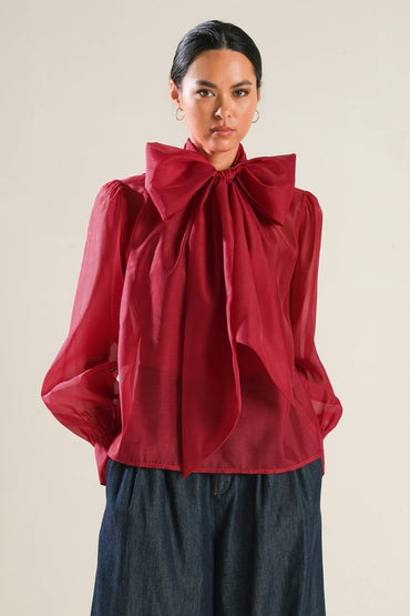 ON THIS DAY ORGANZA TOP