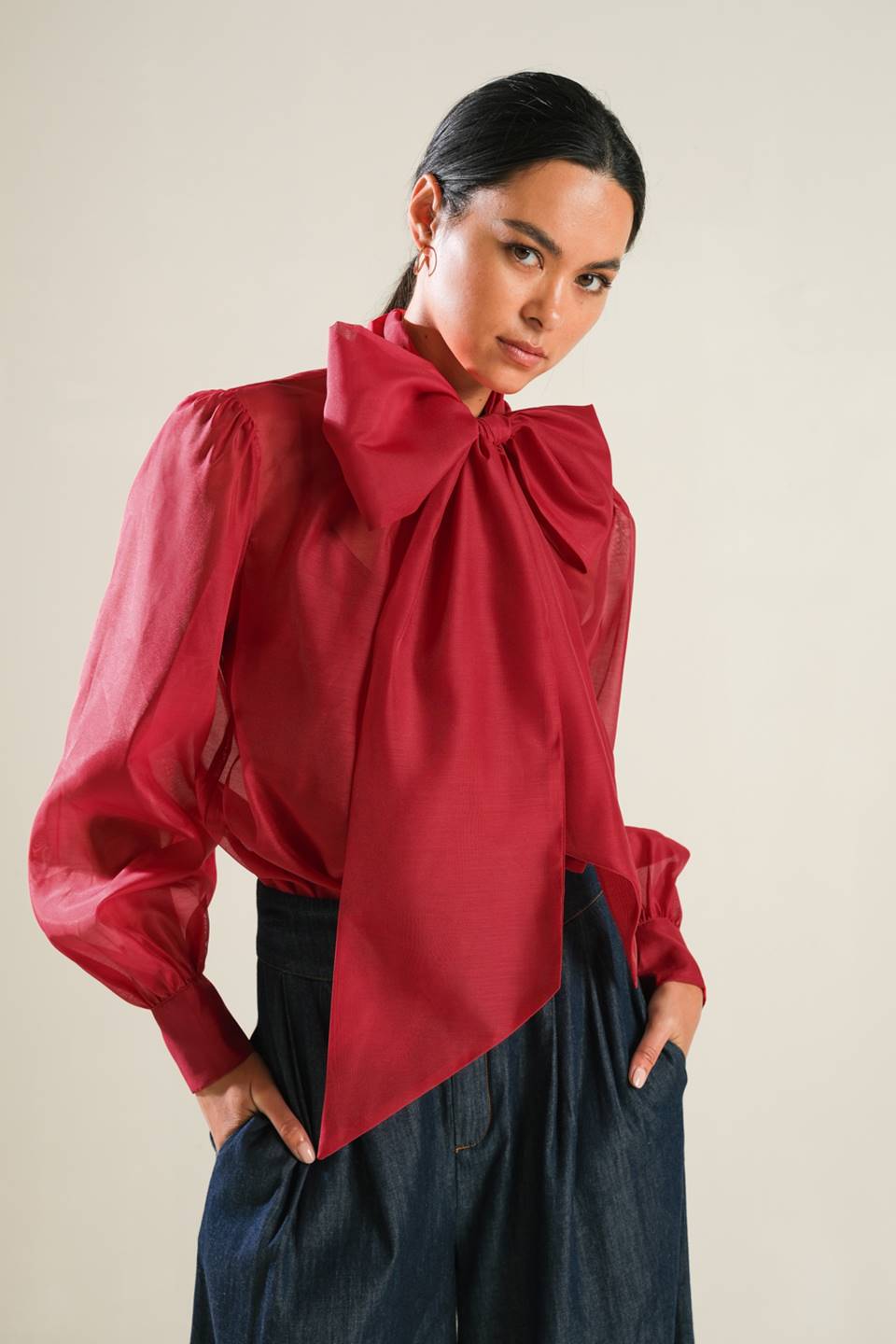 ON THIS DAY ORGANZA TOP Flying Tomato
