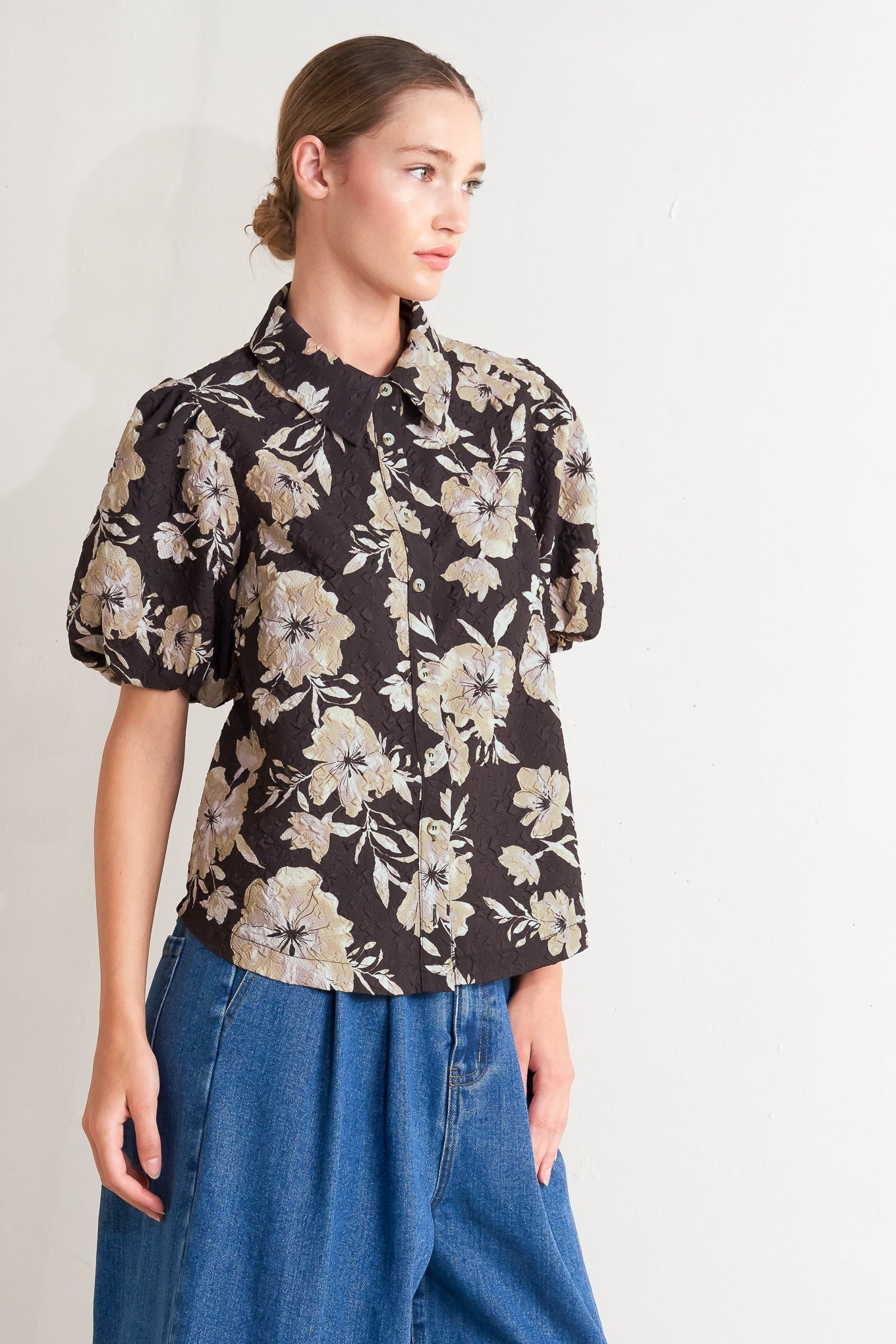 POSH PRESENCE WOVEN TOP Flying Tomato