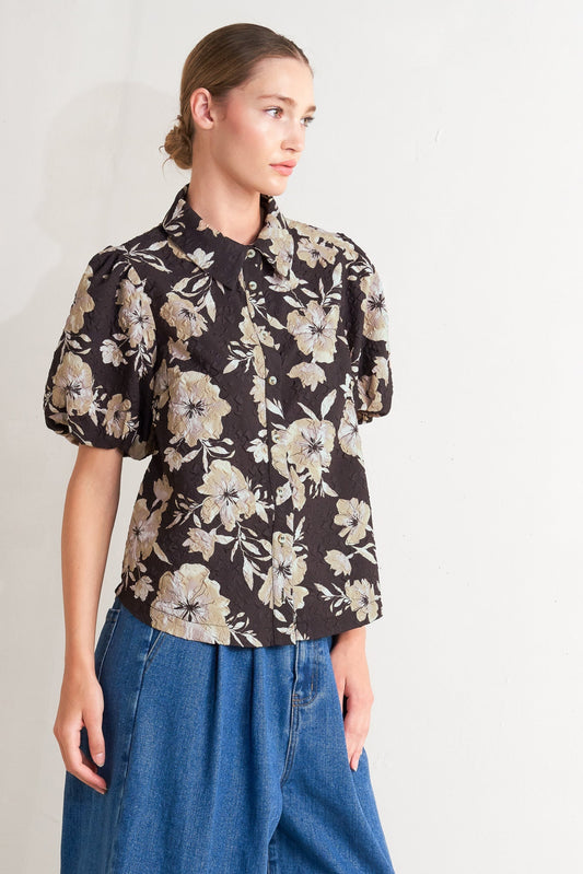 POSH PRESENCE WOVEN TOP Flying Tomato