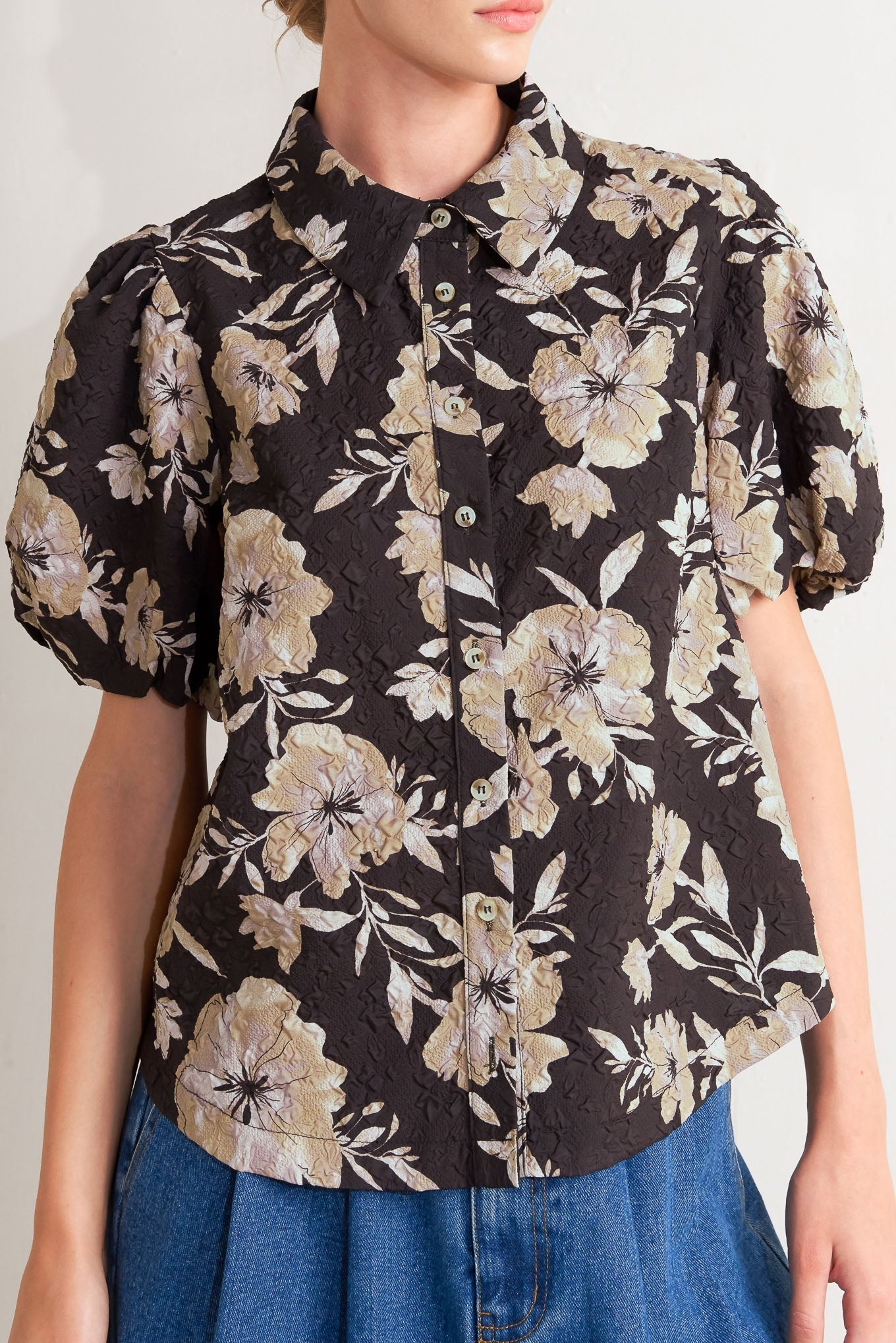 POSH PRESENCE WOVEN TOP Flying Tomato