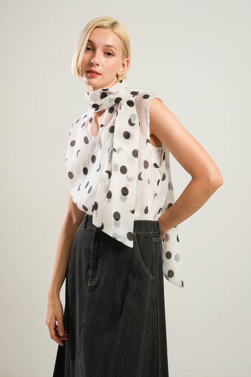 THIS ISN'T GOODBYE WOVEN TOP Flying Tomato