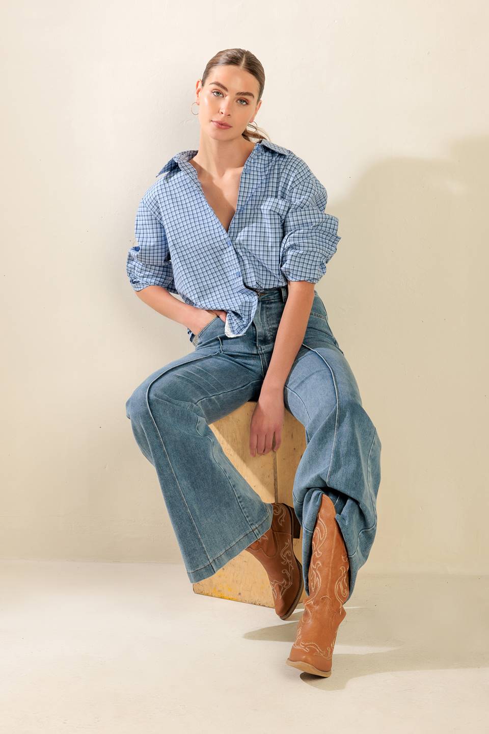 AWAITING LOVE WOVEN TOP Flying Tomato