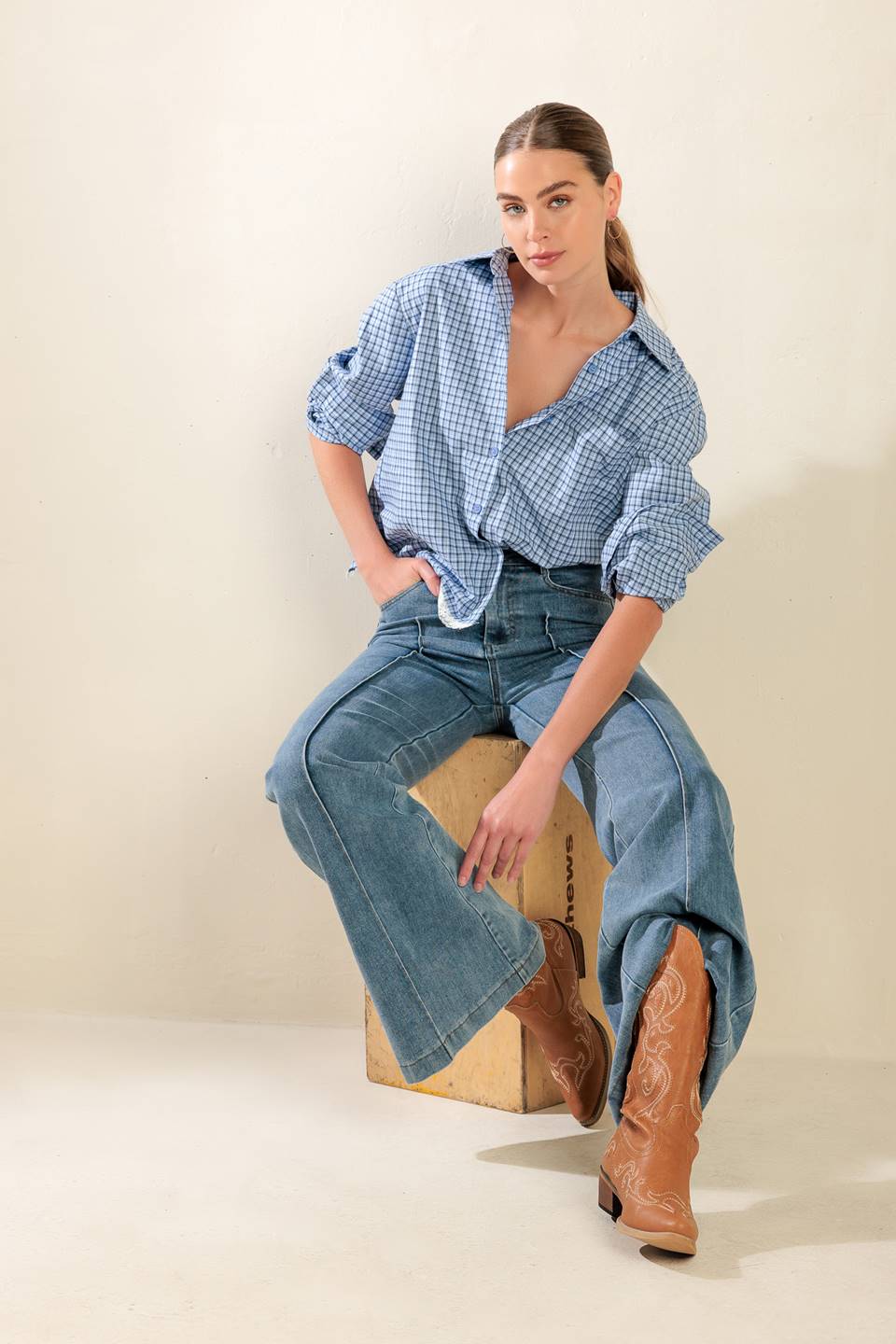 AWAITING LOVE WOVEN TOP Flying Tomato