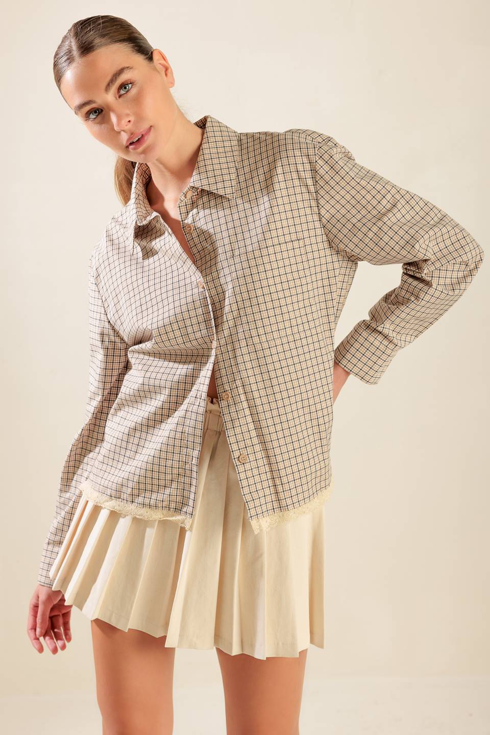 AWAITING LOVE WOVEN TOP Flying Tomato