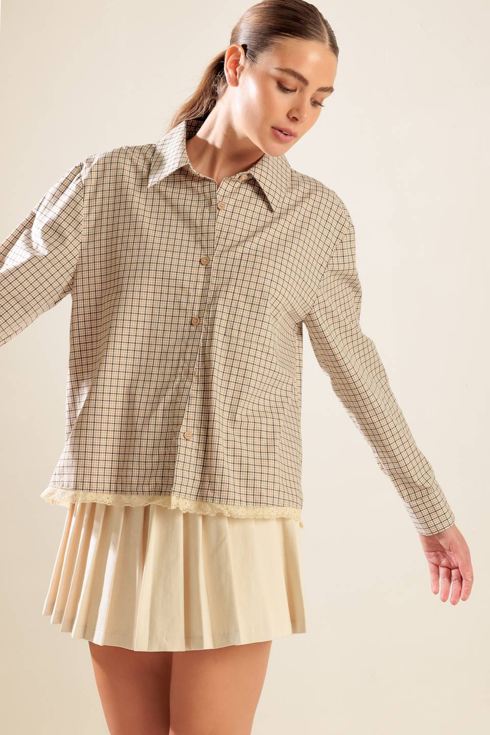 AWAITING LOVE WOVEN TOP Flying Tomato