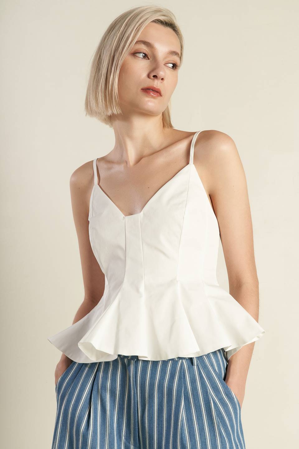 IT'S PERFECT TIMING WOVEN CAMI TOP Flying Tomato