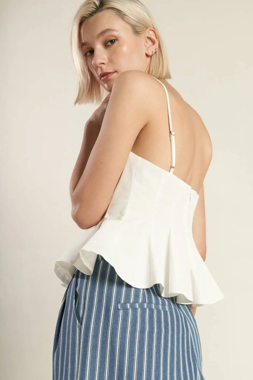 IT'S PERFECT TIMING WOVEN CAMI TOP Flying Tomato