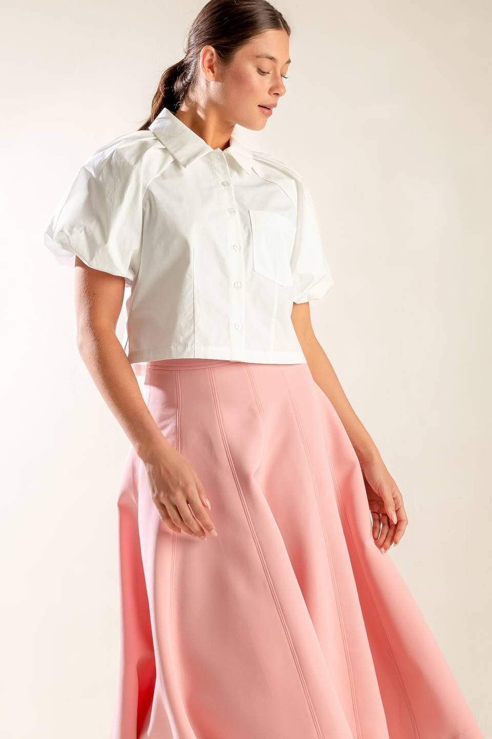 MEET YOU AT THE GARDEN WOVEN TOP Flying Tomato