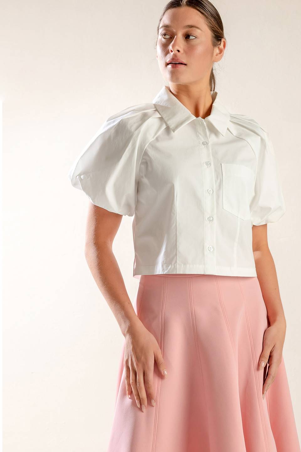 MEET YOU AT THE GARDEN WOVEN TOP Flying Tomato