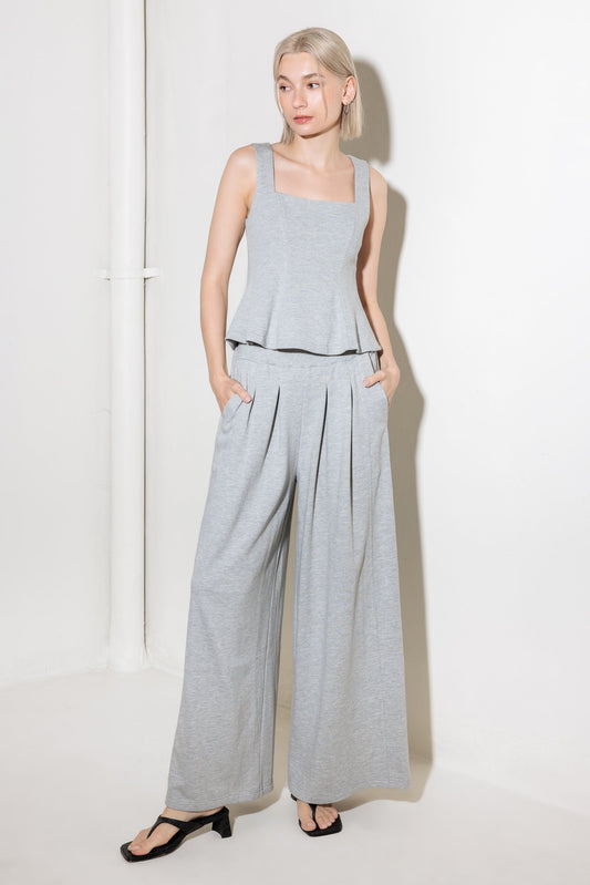 TRUST THE NOW IN KNIT TOP AND PANT SET Flying Tomato