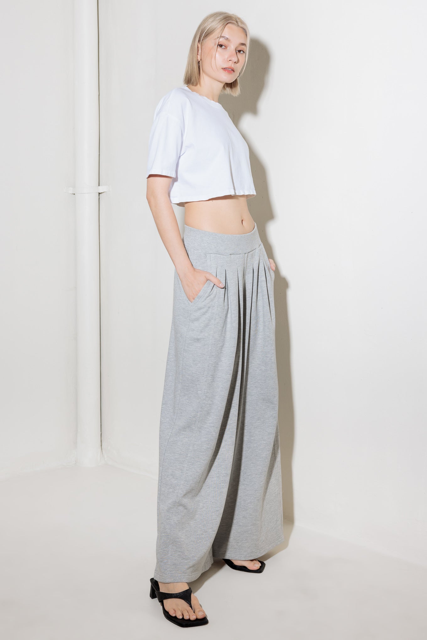 TRUST THE NOW IN KNIT TOP AND PANT SET Flying Tomato