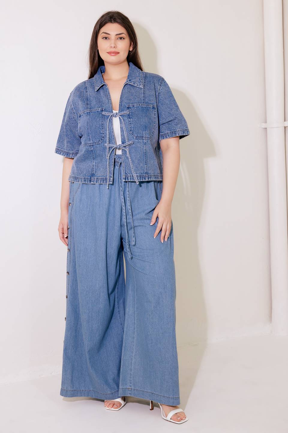 BY CHANCE DENIM TOP Flying Tomato