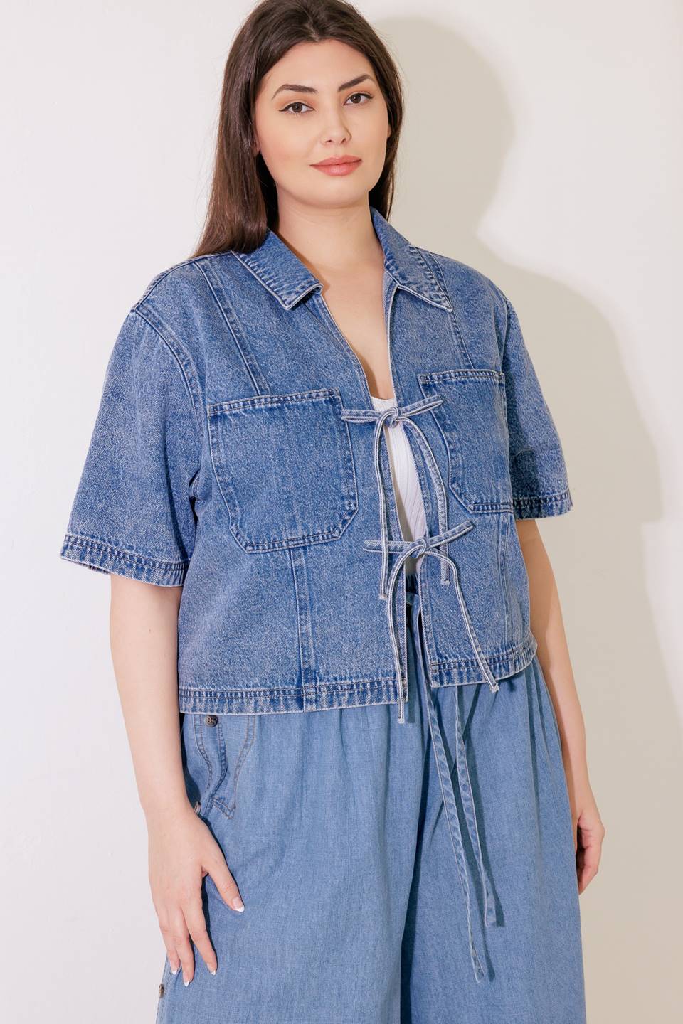 BY CHANCE DENIM TOP Flying Tomato