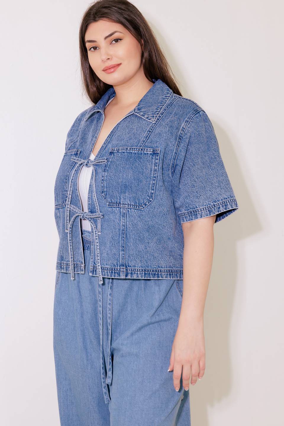 BY CHANCE DENIM TOP Flying Tomato