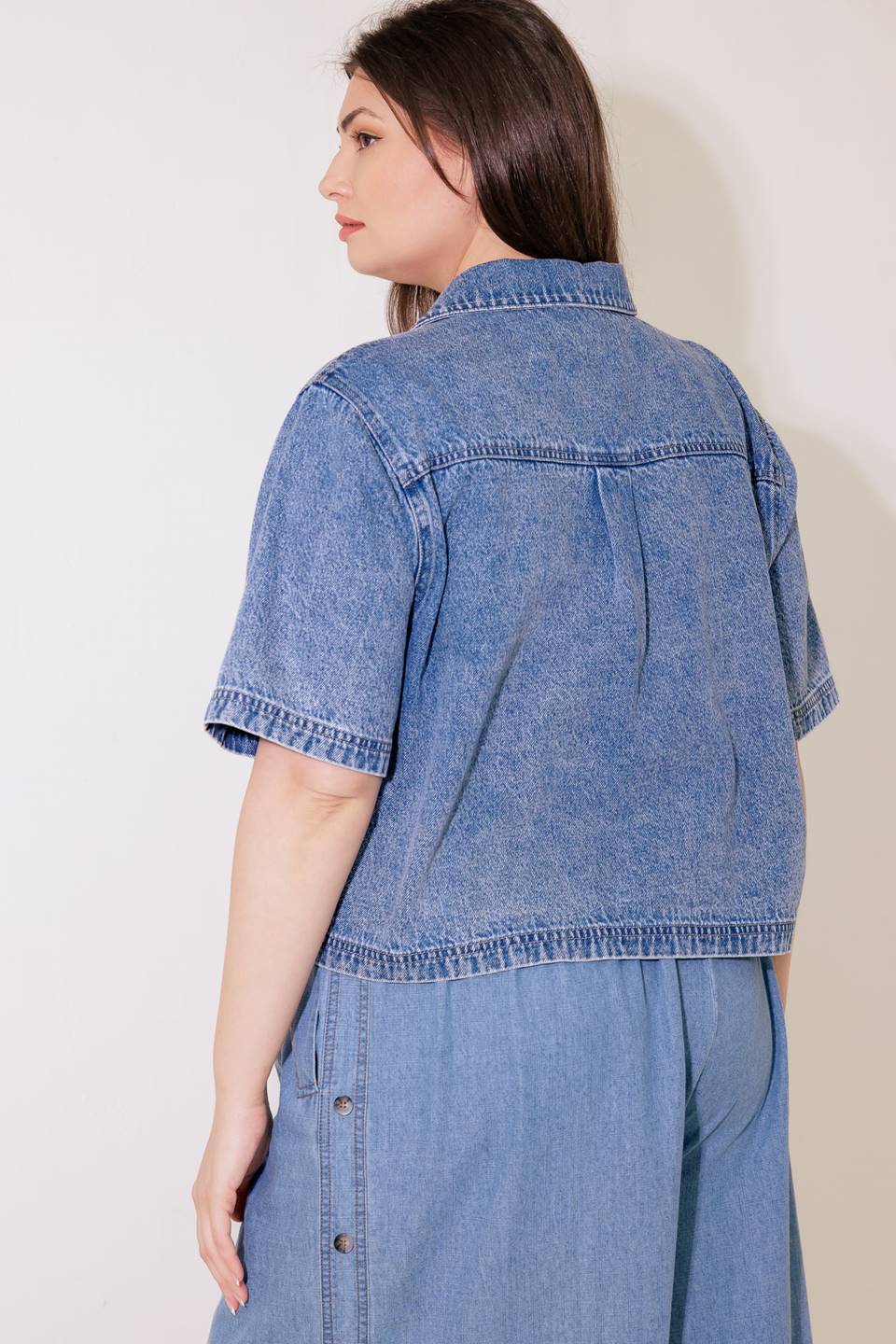BY CHANCE DENIM TOP Flying Tomato