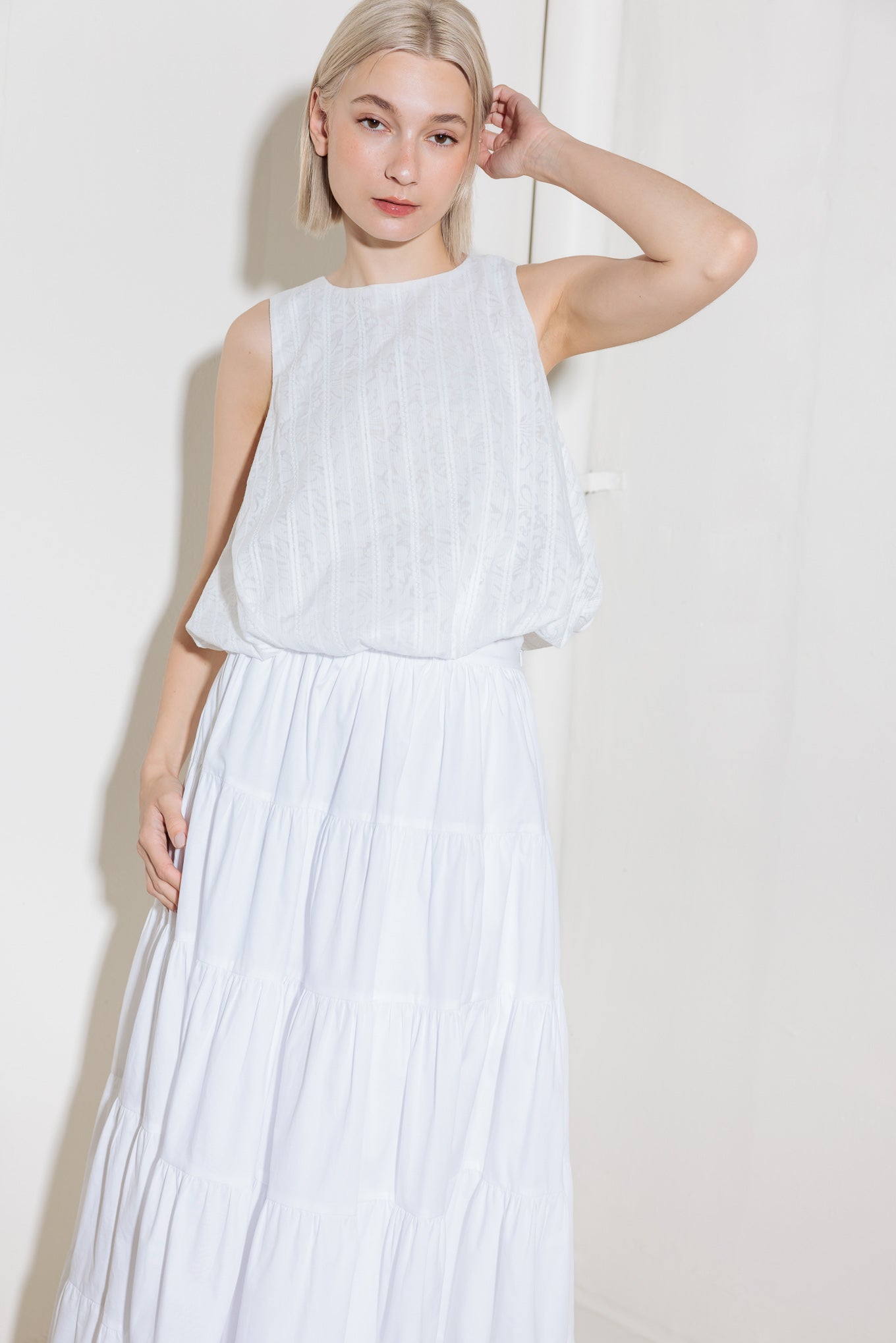 TIMELESS WITH EDGE WOVEN LACE TOP Flying Tomato