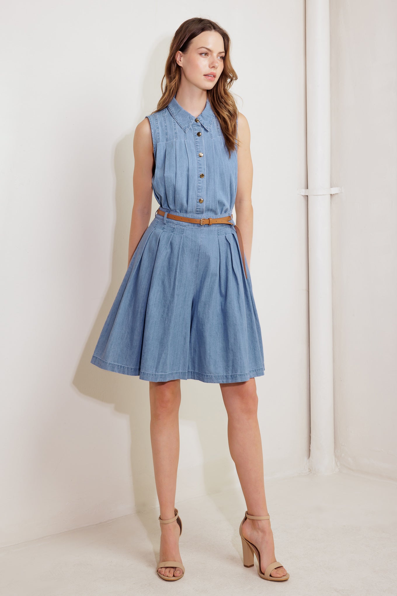 SERENITY HILL CHAMBRAY TOP Flying Tomato