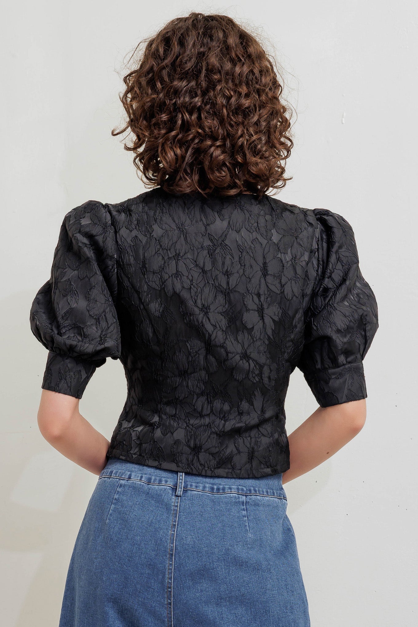 QUIET LUXE ROMANCE WOVEN TOP Flying Tomato