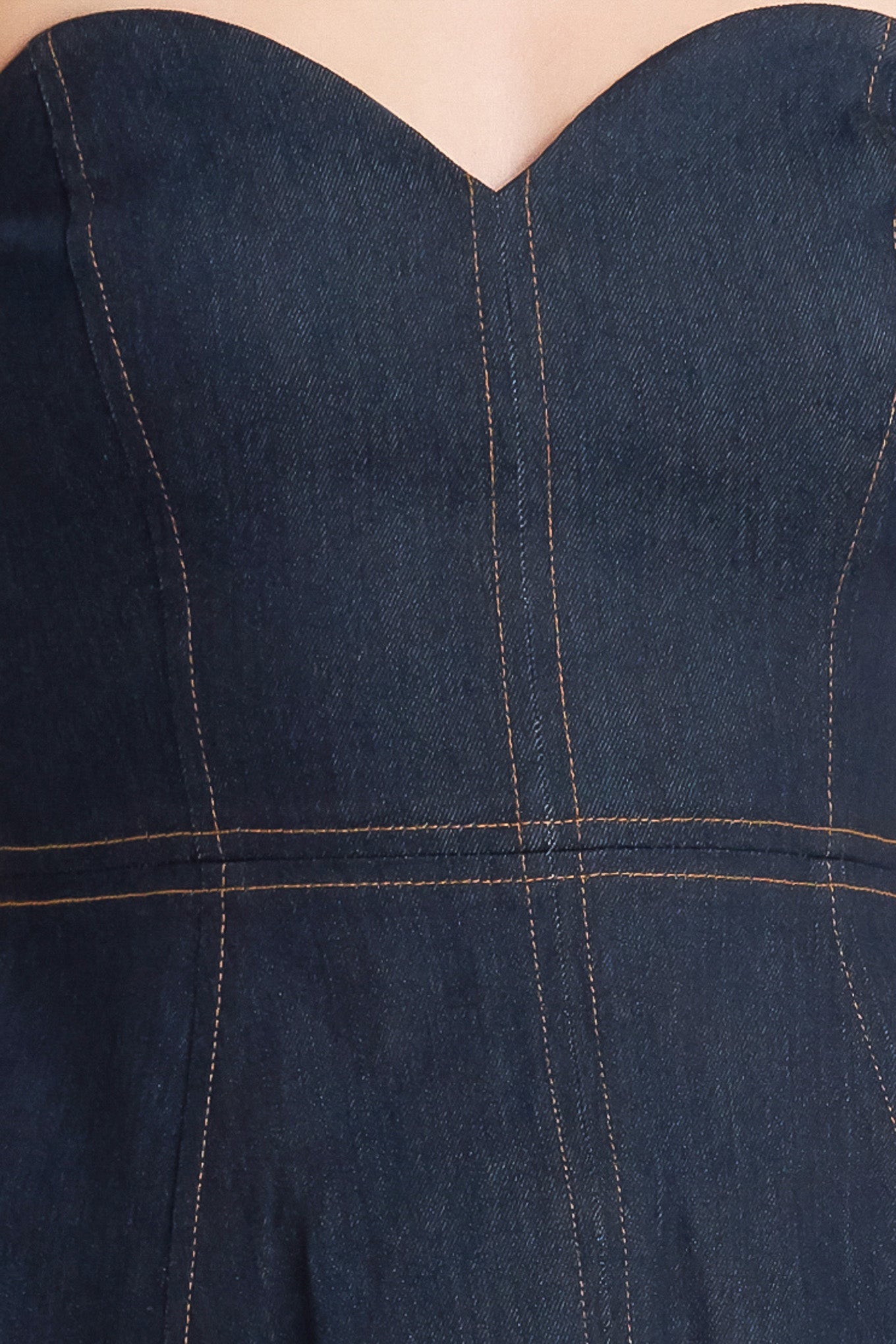 SWEETHEART EDGE DENIM TOP Flying Tomato