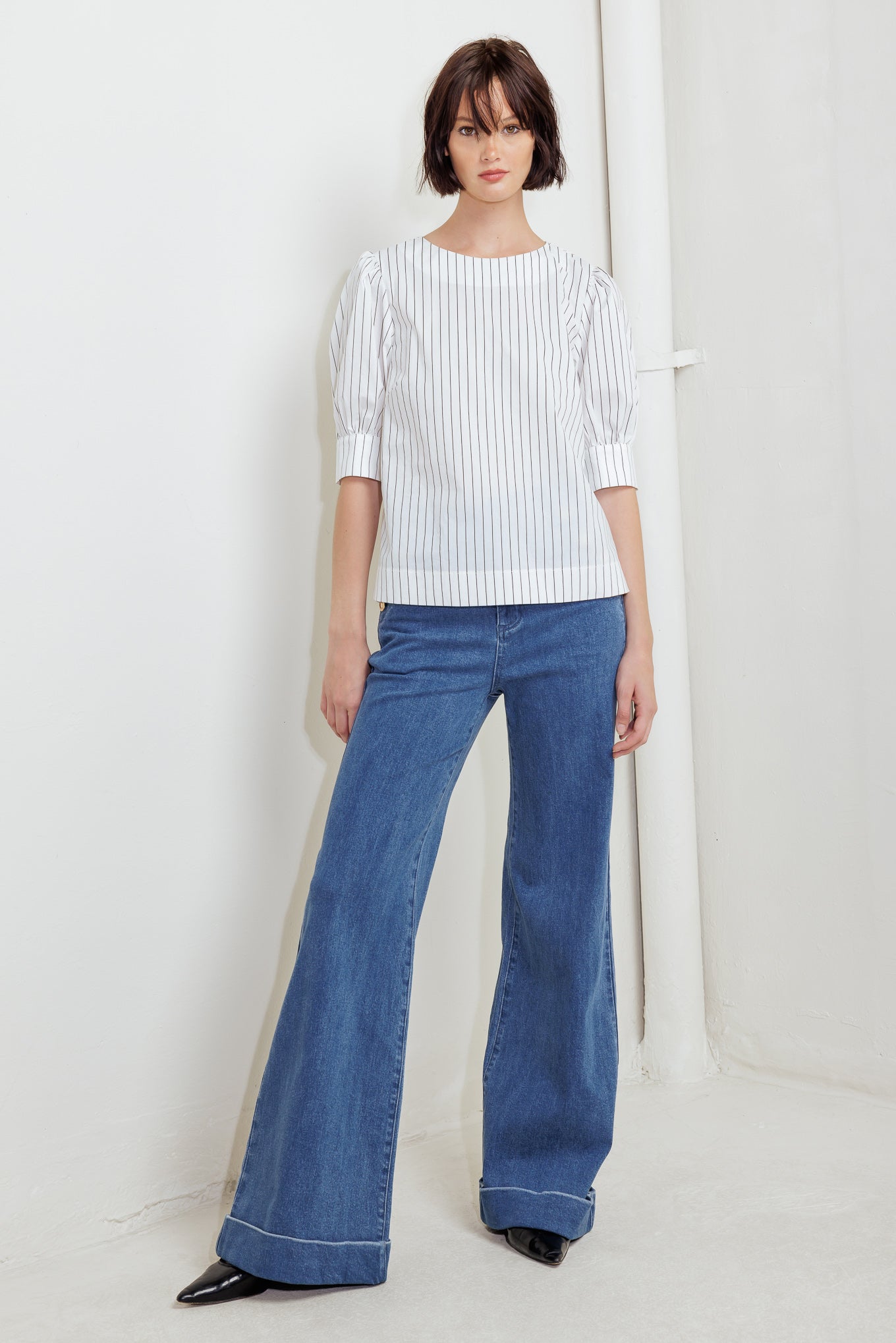 COCOON HOUR WHITE WOVEN TOP Flying Tomato