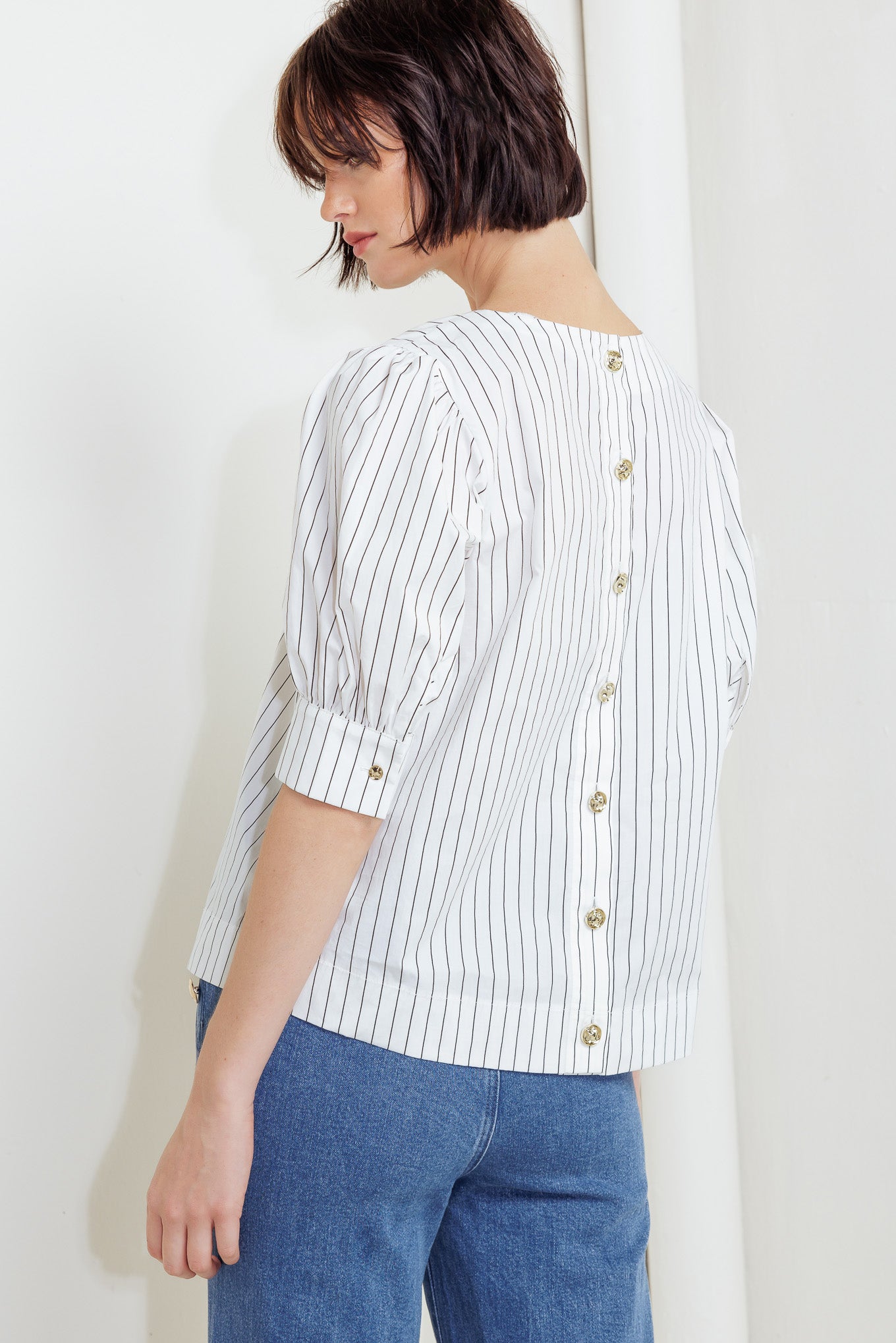 COCOON HOUR WHITE WOVEN TOP Flying Tomato