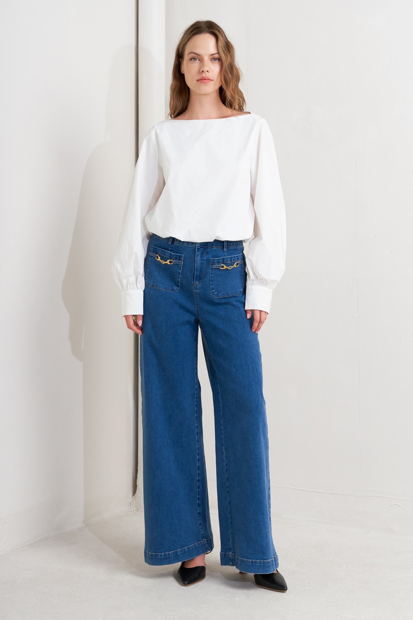 LAUREN TOUCH WOVEN TOP Flying Tomato