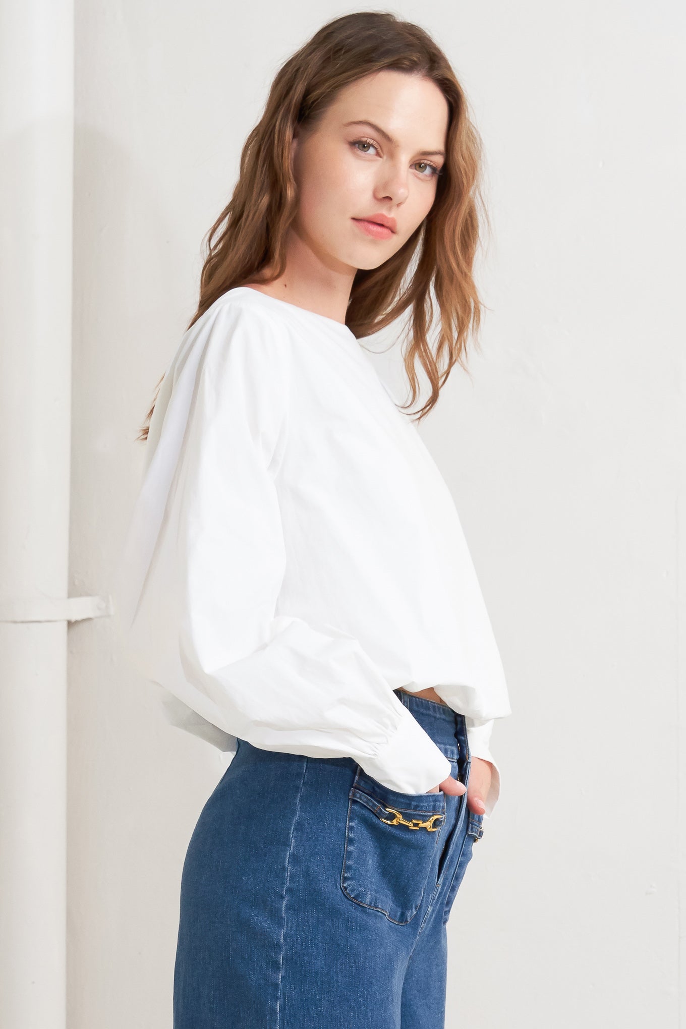 LAUREN TOUCH WOVEN TOP Flying Tomato