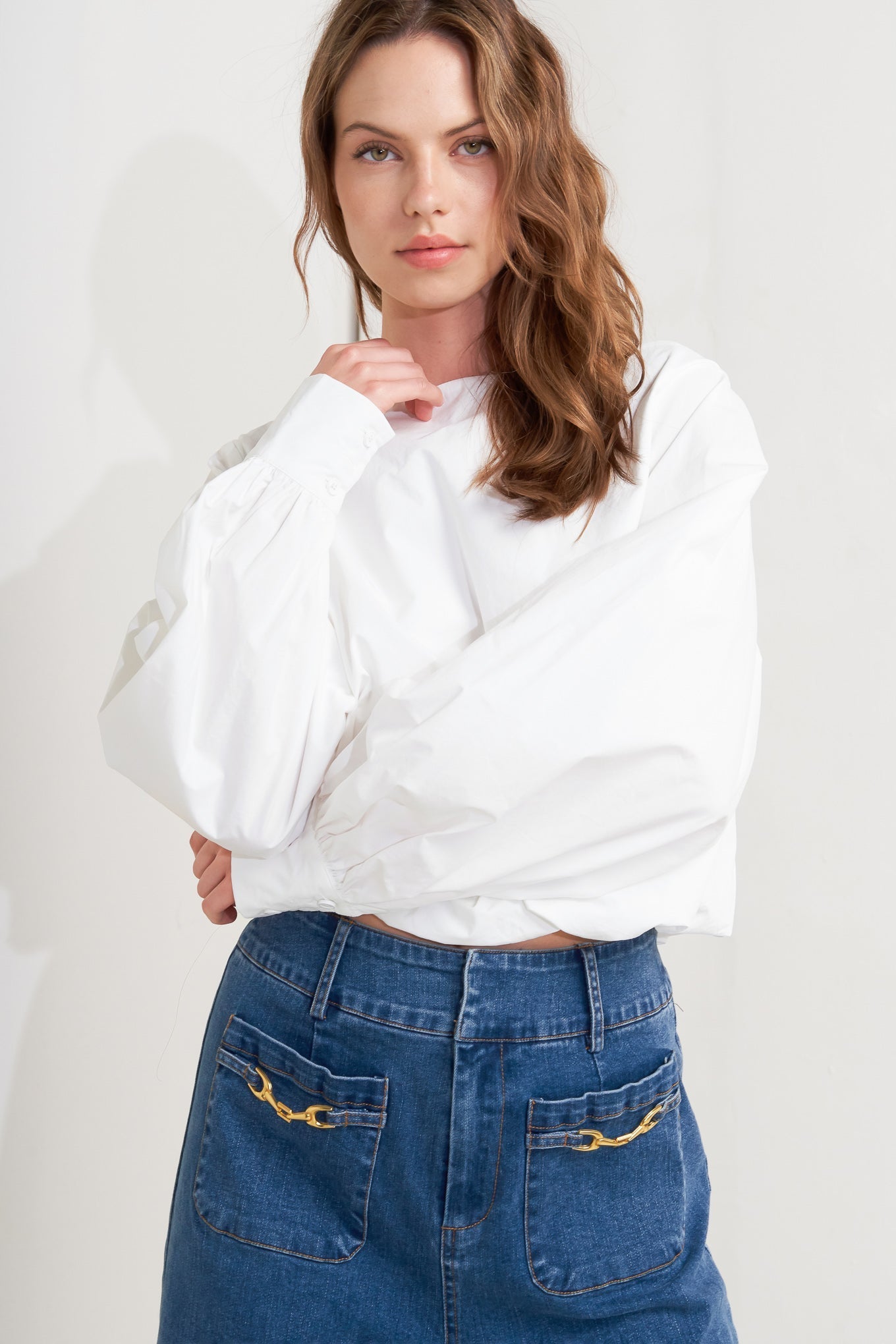 LAUREN TOUCH WOVEN TOP Flying Tomato