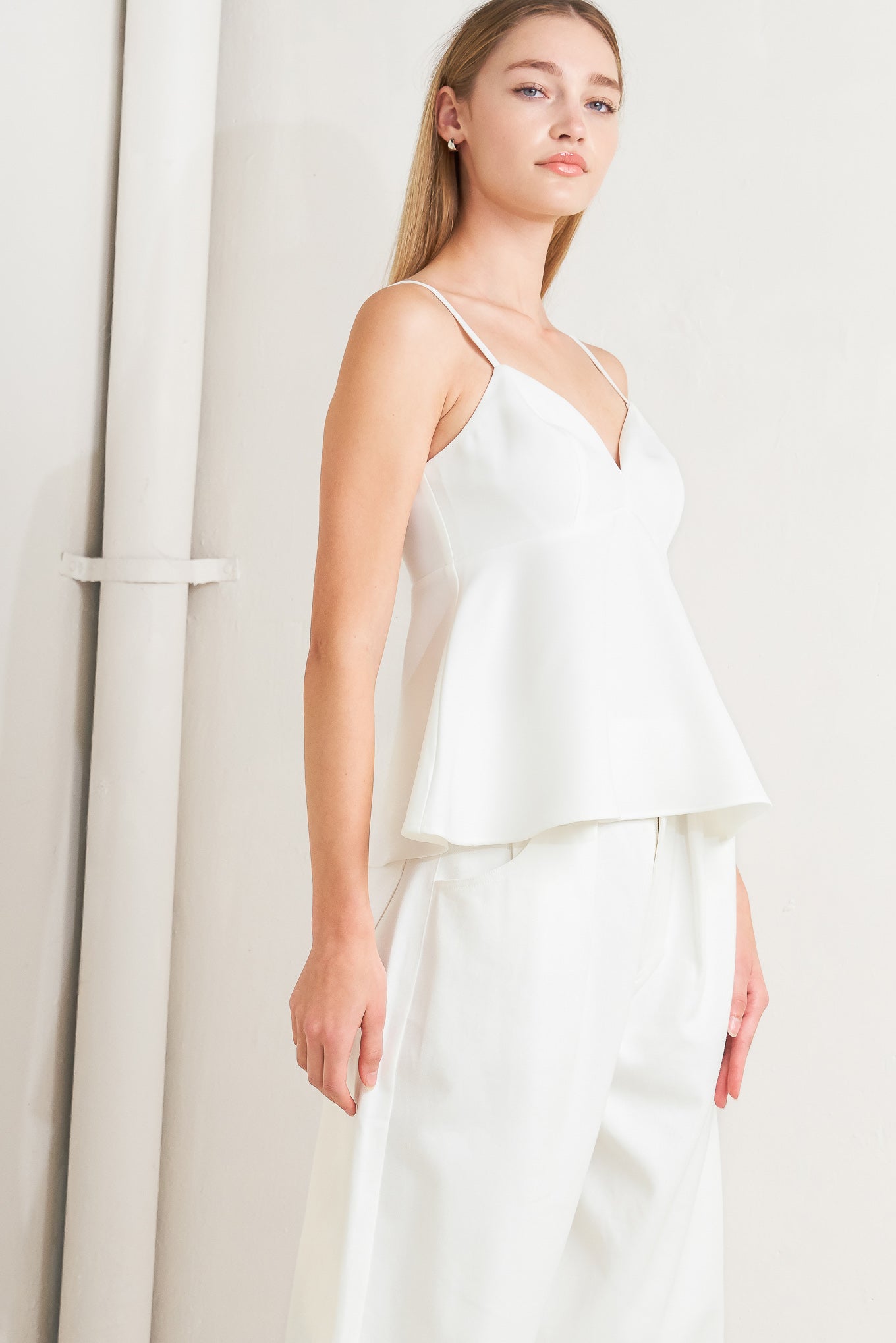 MINIMAL MOOD WOVEN CAMI TOP - Love Salve