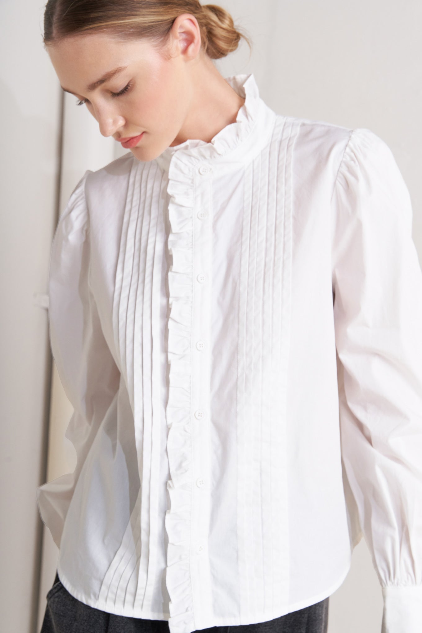 MILK CLOUD WOVEN TOP Flying Tomato
